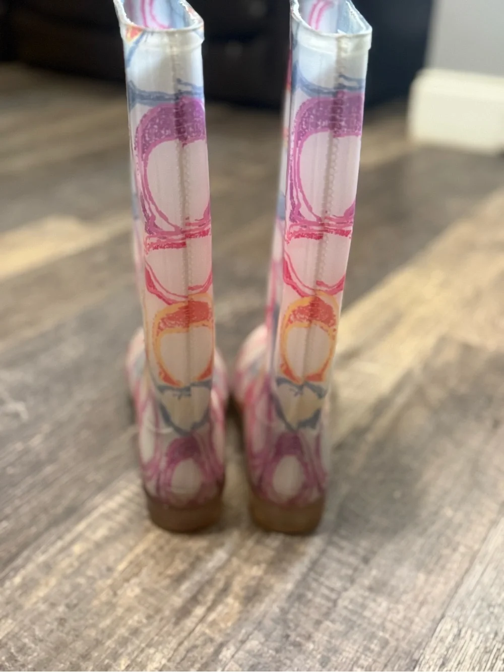 Coach Signature Multicolor Rainbow Boot women’s size 9 Mid Calf